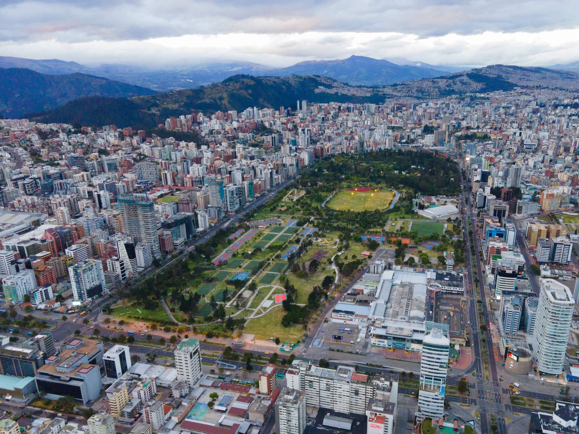 is ecuador safe quito drone view