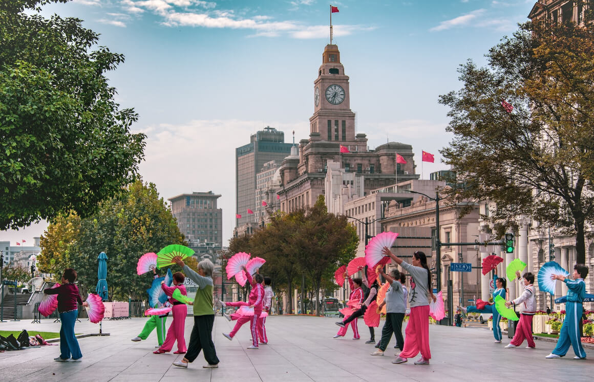 The Bund in Shanghai China