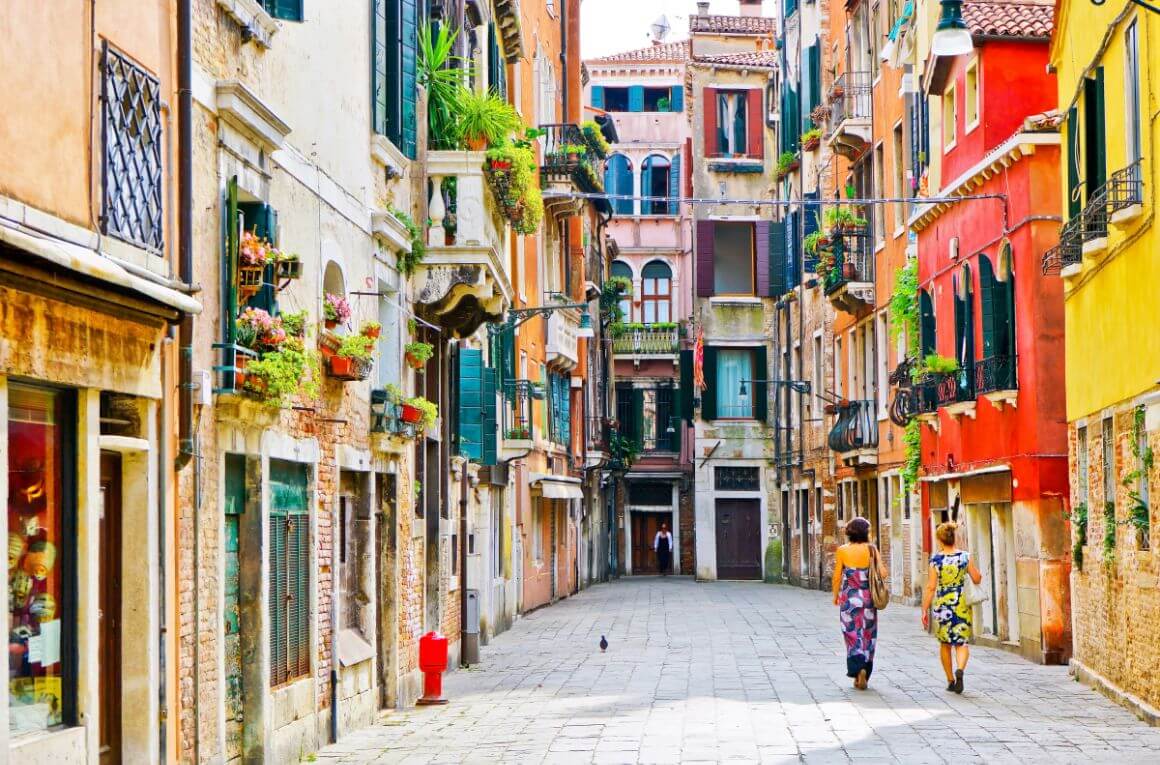 Venetian houses Venice Italy