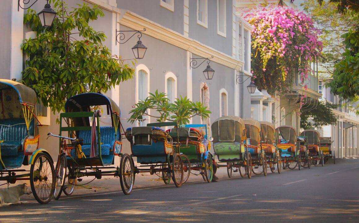 French style street Pondicherry