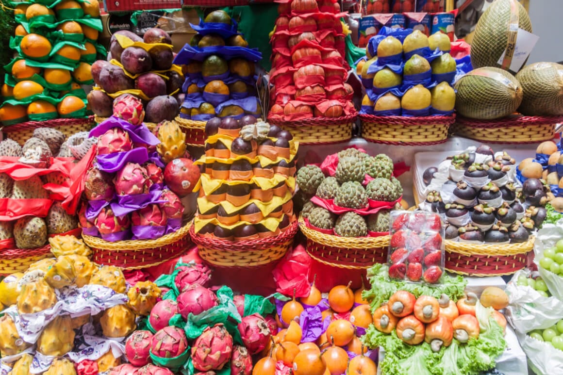 Fruit Stall Sao Paulo Brazil