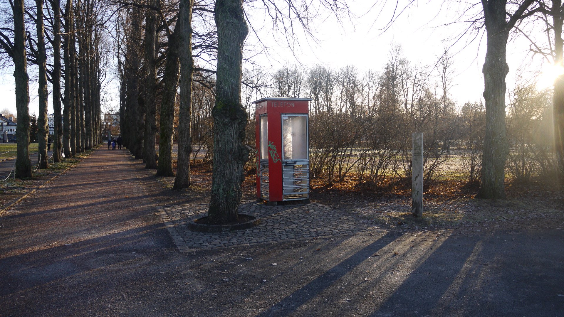 Phone box in Oslo.