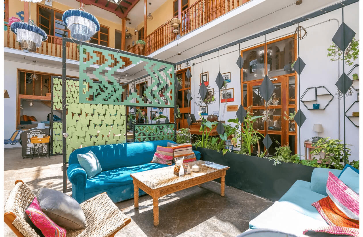 best-equipped co-working space in Cusco at Selina Hostel Cusco Plaza De Armas