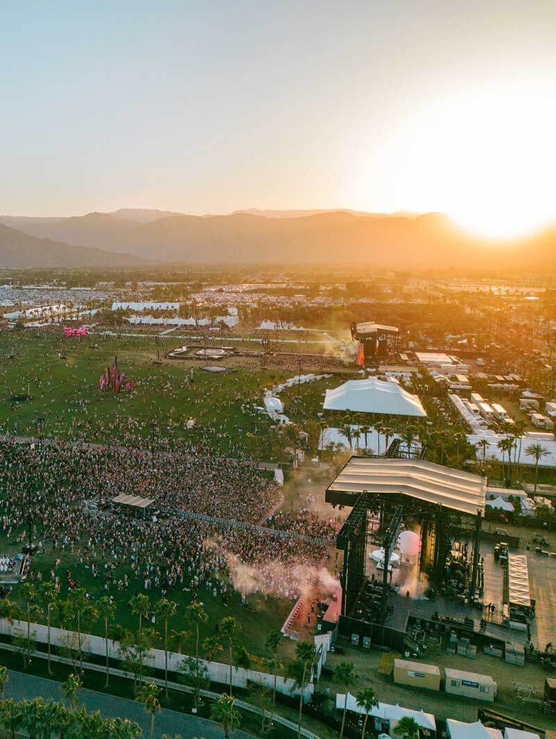 Coachella California, one of the best festivals in the world