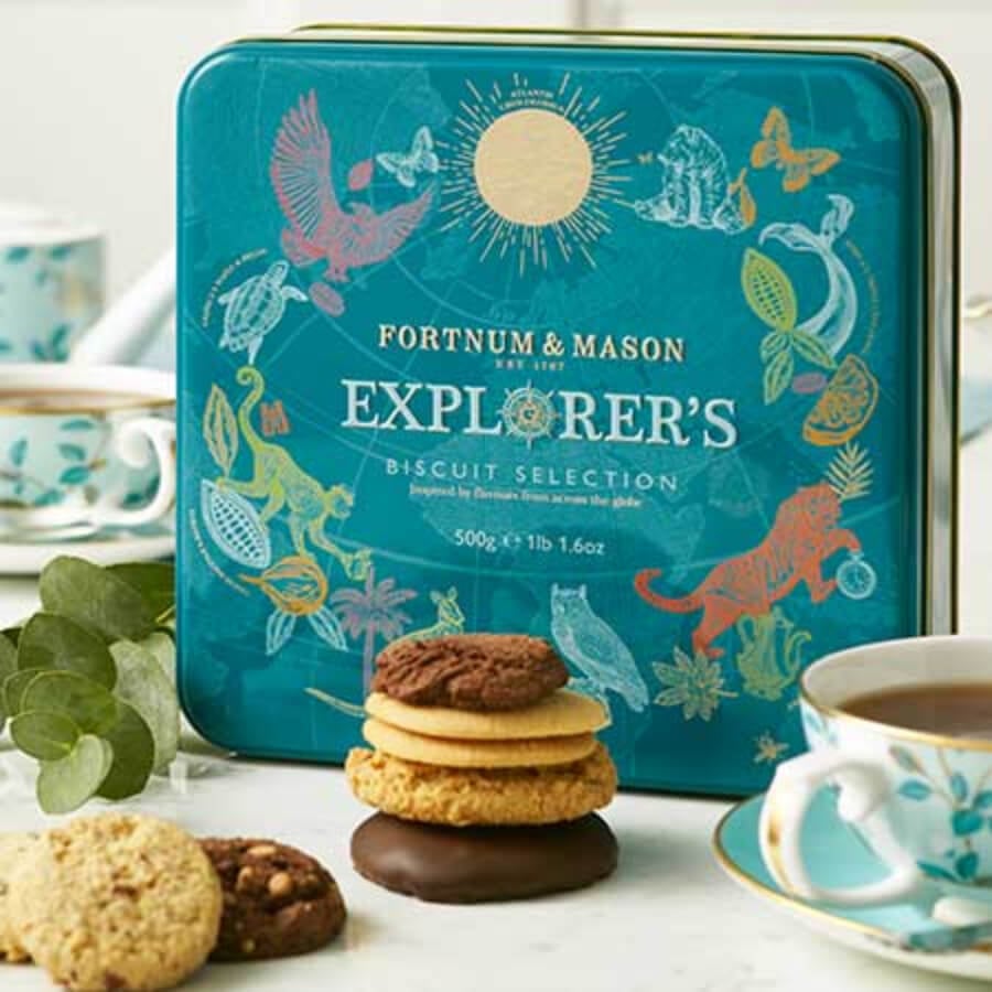 Delicious Fortnum & Mason Biscuits in a Presentation Tin