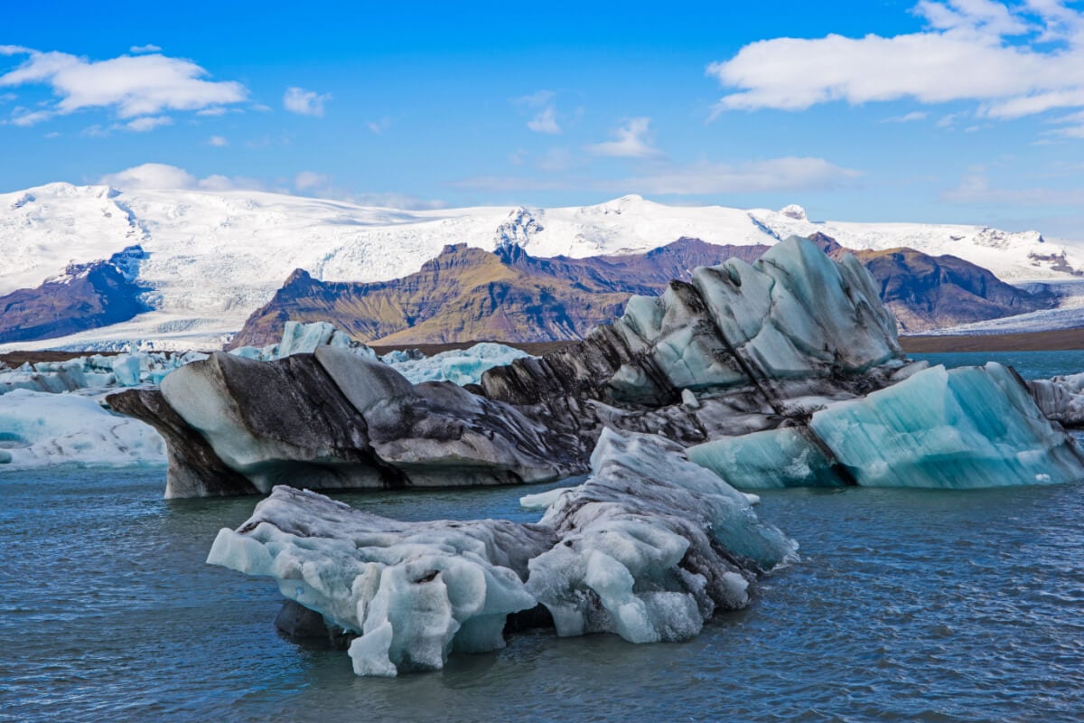 Growlers in Jokulsarlon Bay