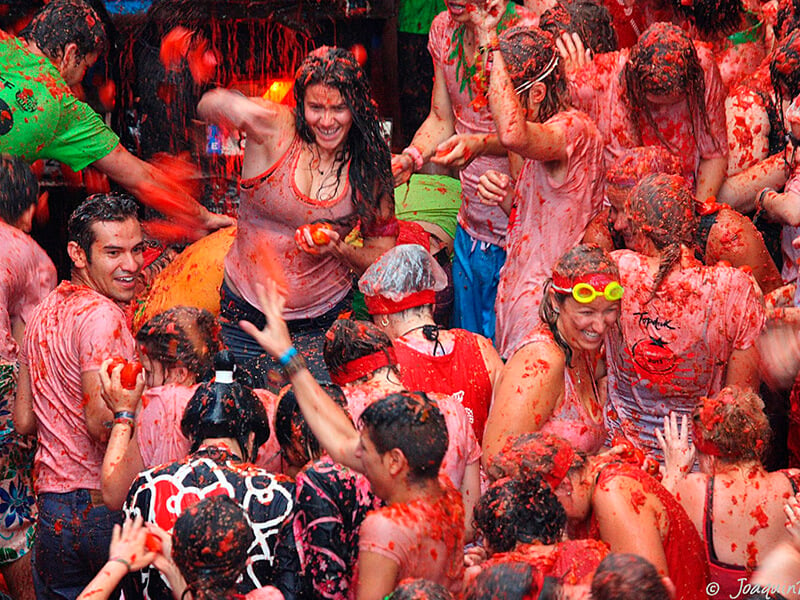 La Tomatina Spain, one of the best festivals in the world