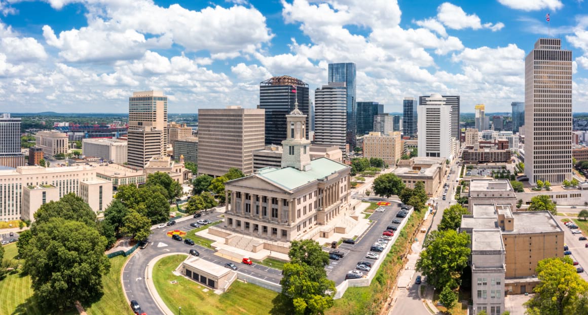 Nashville Capitol and skyline