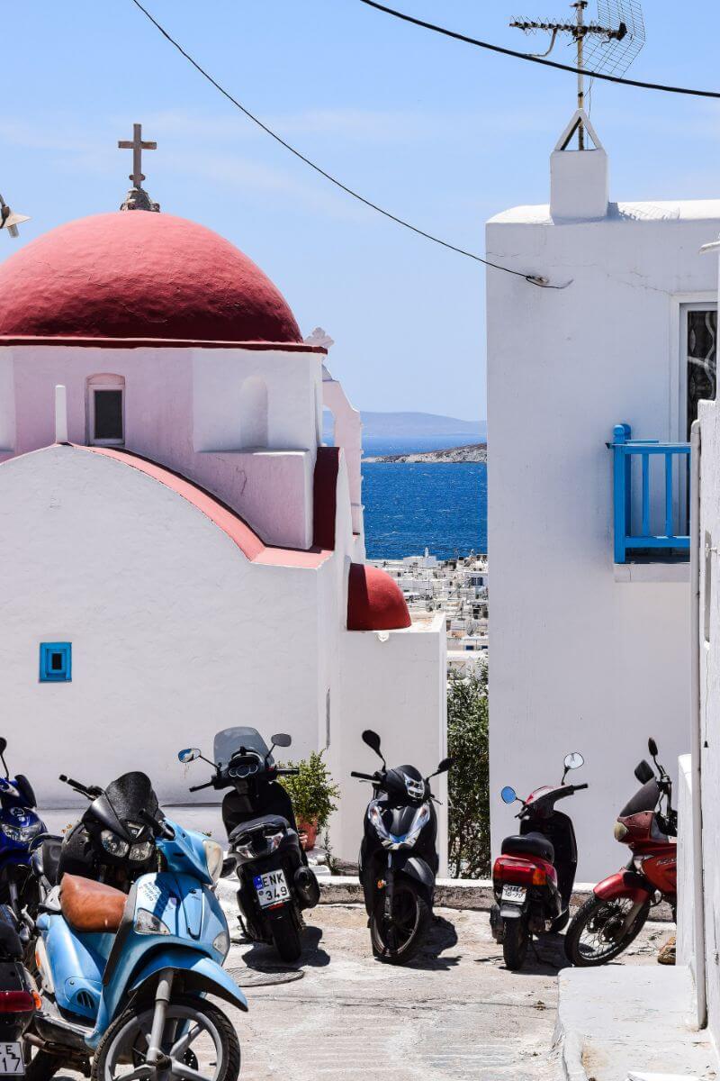 renting a bike in mykonos