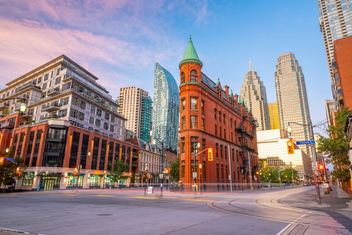 Toronto city centre and skyscrapers