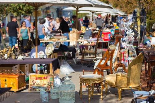 One of the flea markets of Prenzlauer Berg, Berlin