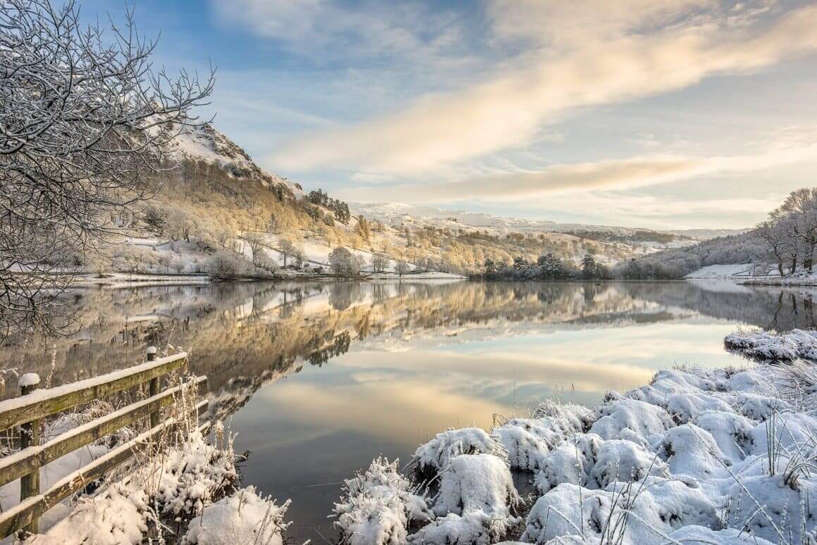lake district rydal winter morning