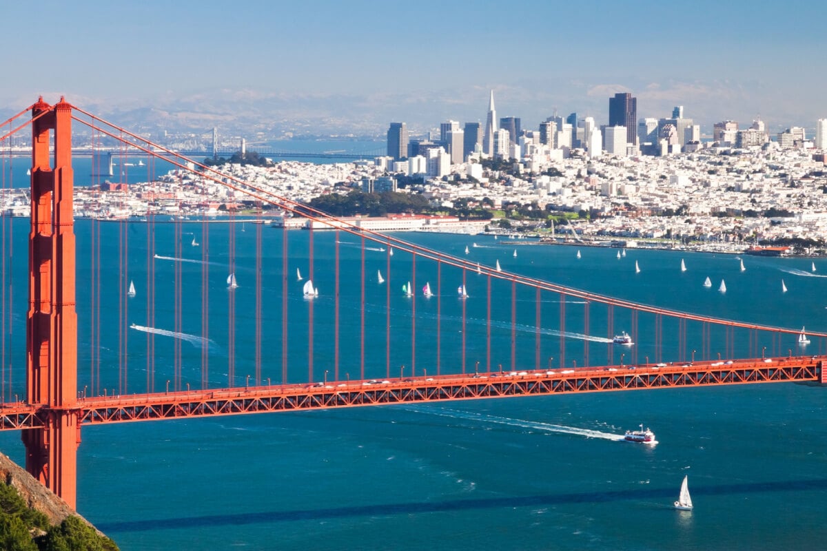 San Francisco and the Golden Gate Bridge 