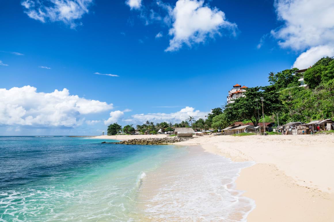 Tropical beach in Bali