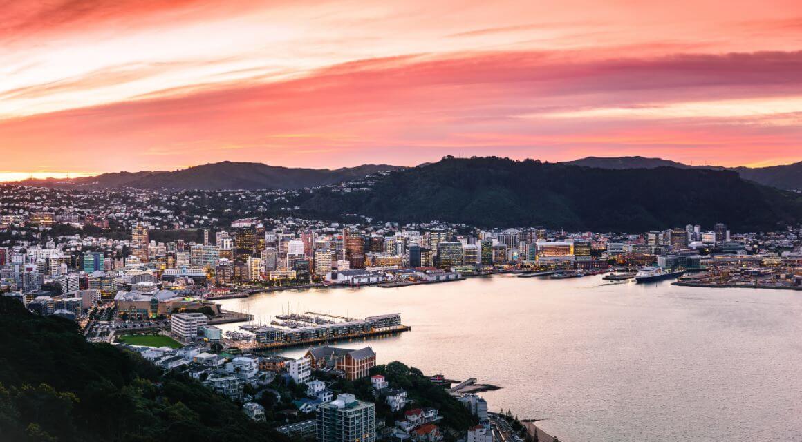 Wellington city harbour