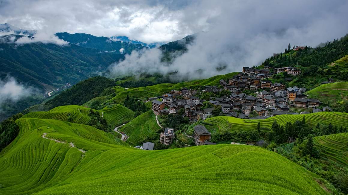 Longji rice terraces Guilin china