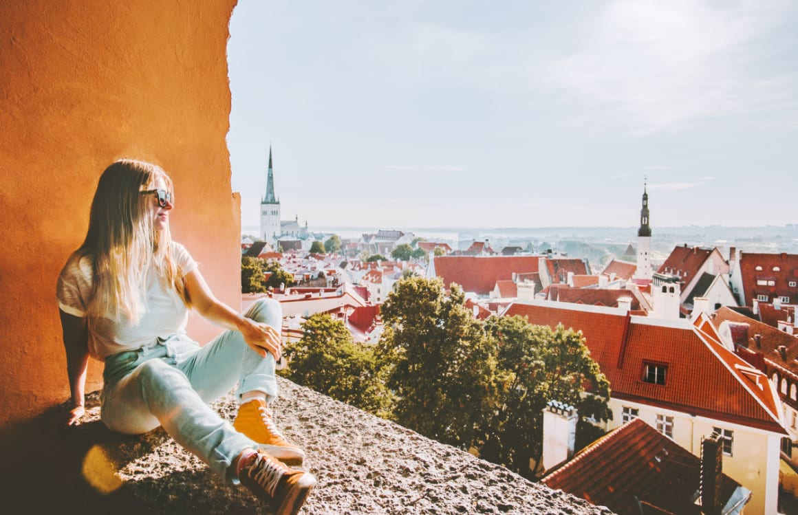 Sightseeing Tallinn city landmarks