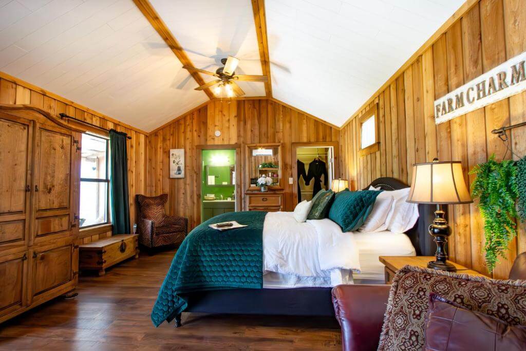 A room at "a Barn At The Quarry" hotel in Fredericksburg