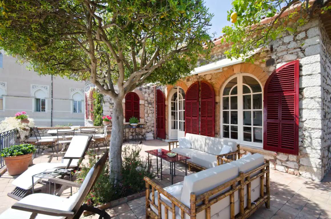 Italian style patio space at a centrally located Airbnb for 2