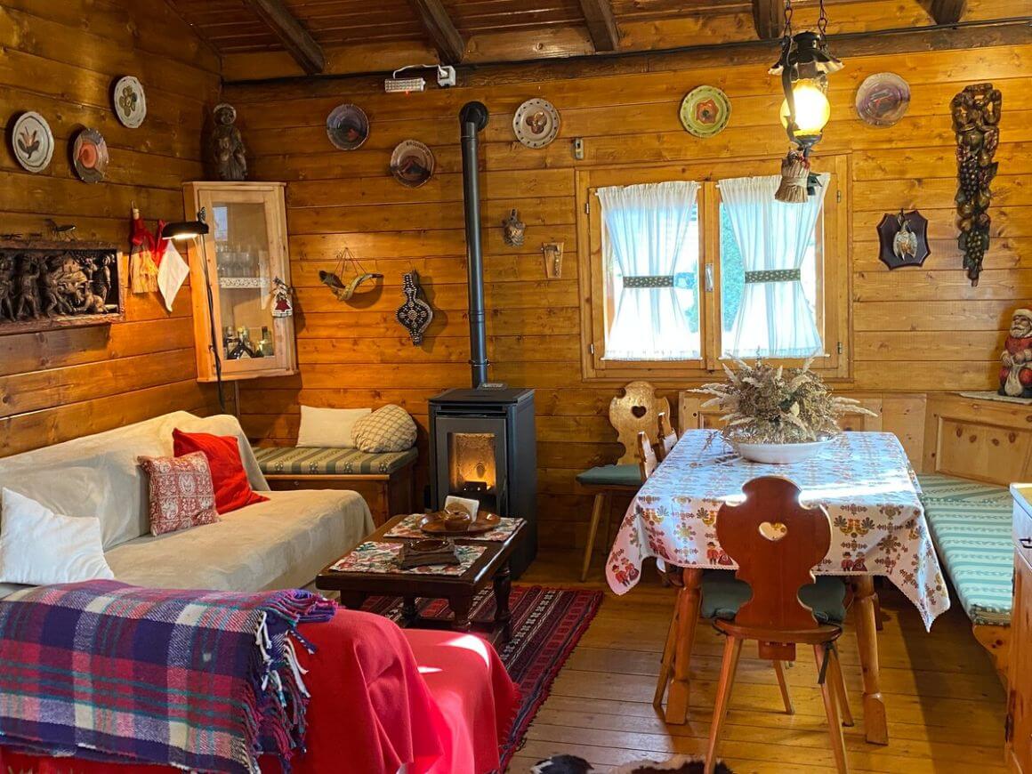 Living area in a chalet in Etna UNESCO Park Catania