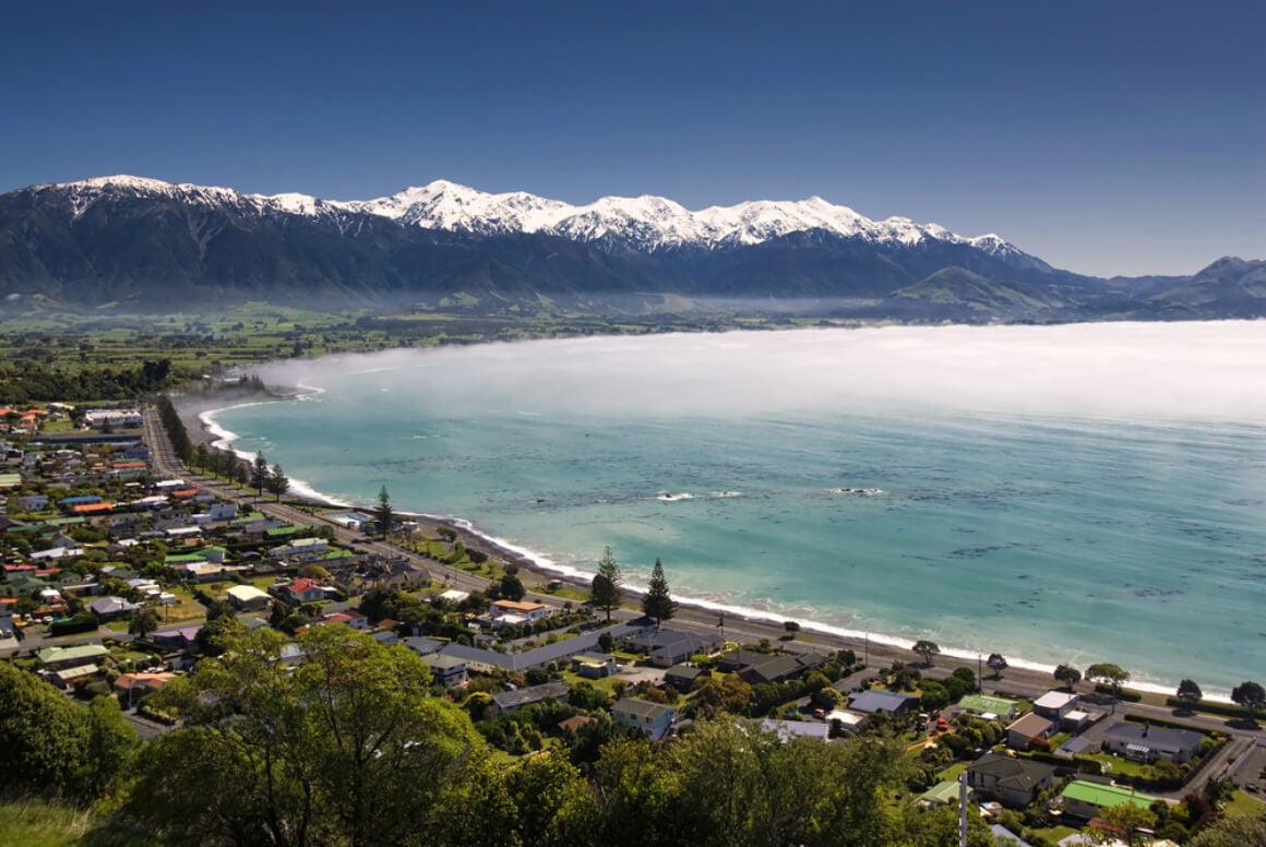 Kaikoura township NZ