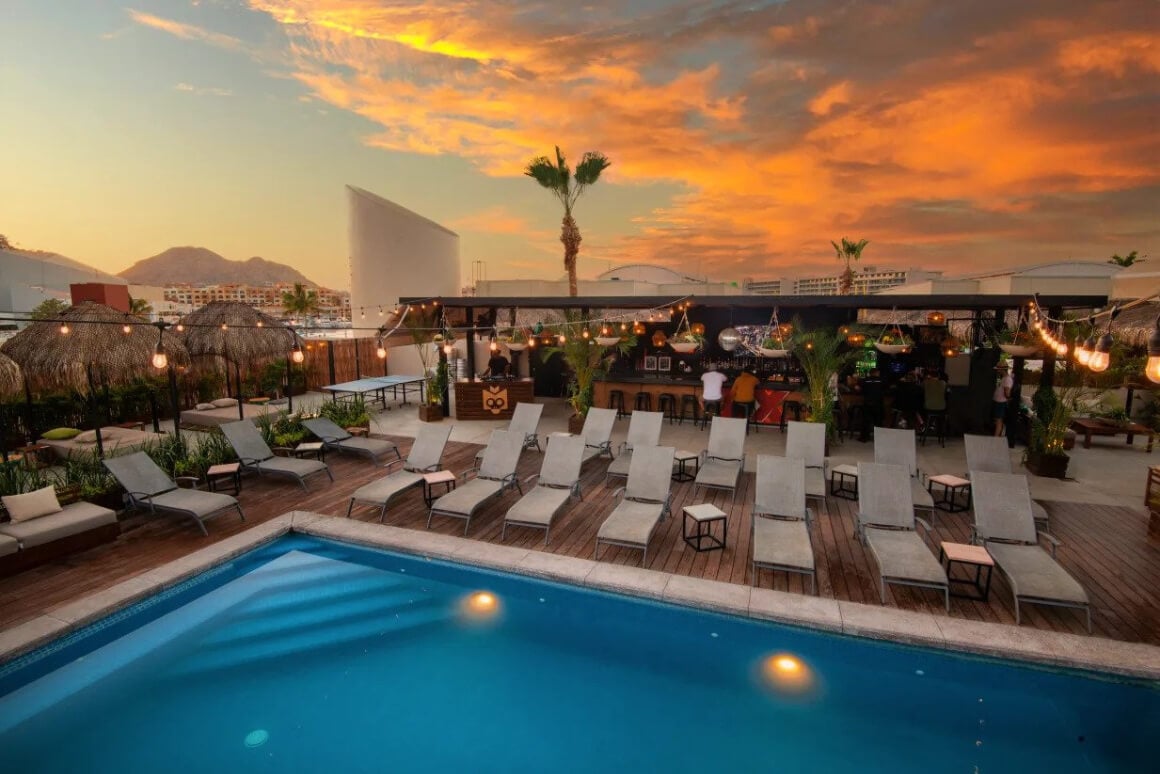 Pool view at Mayan Monkey Los Cabos