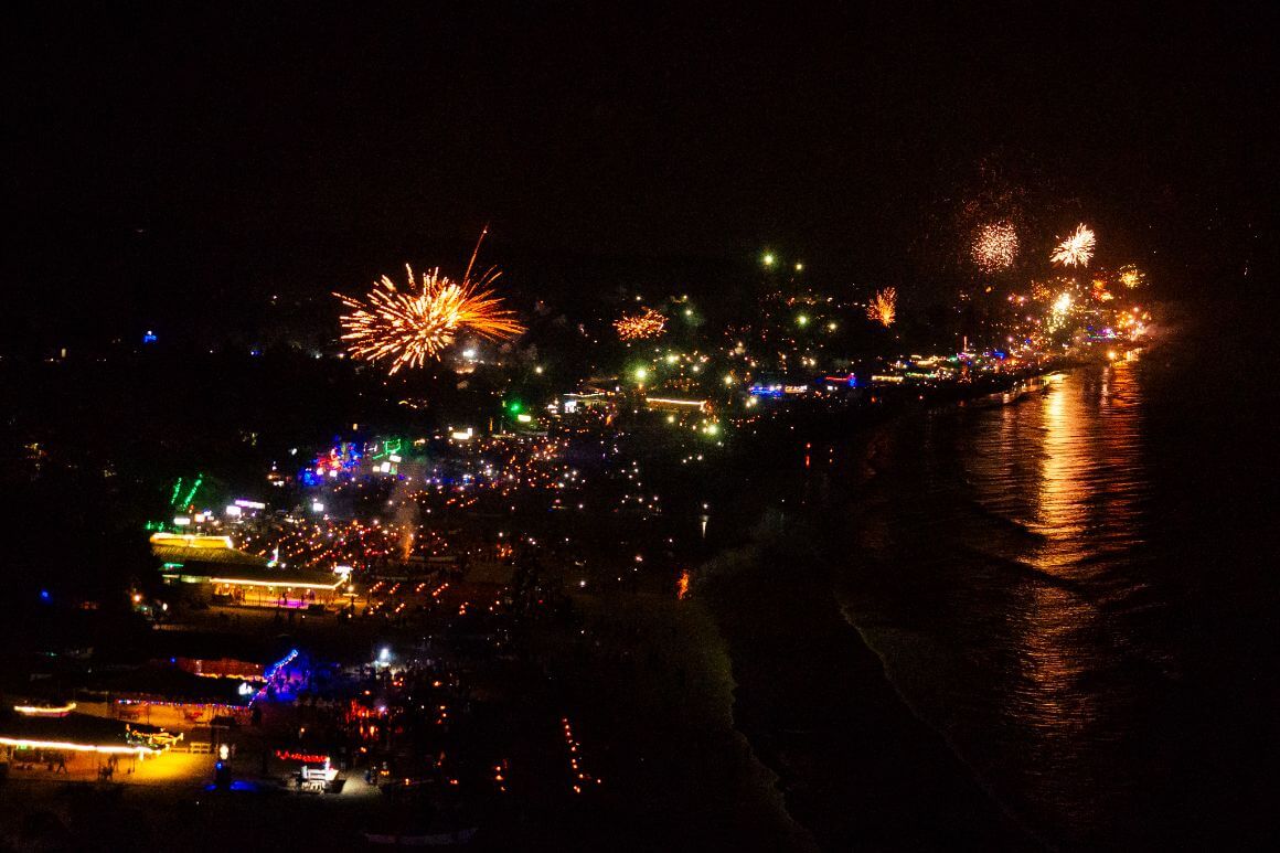 New Year's fireworks in Goa 