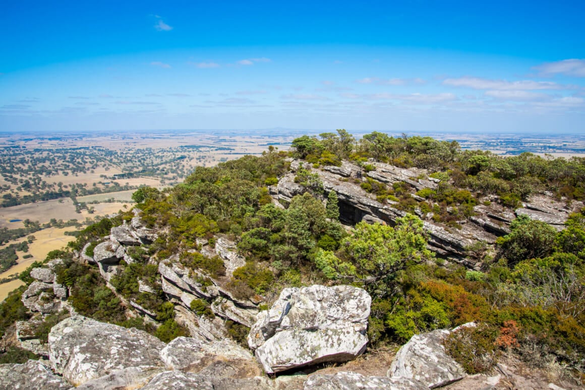 A landscape view from Grampians National Park