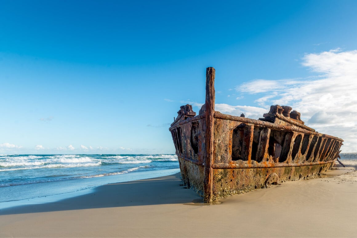 Maheno Shipwreck in Fraser Island