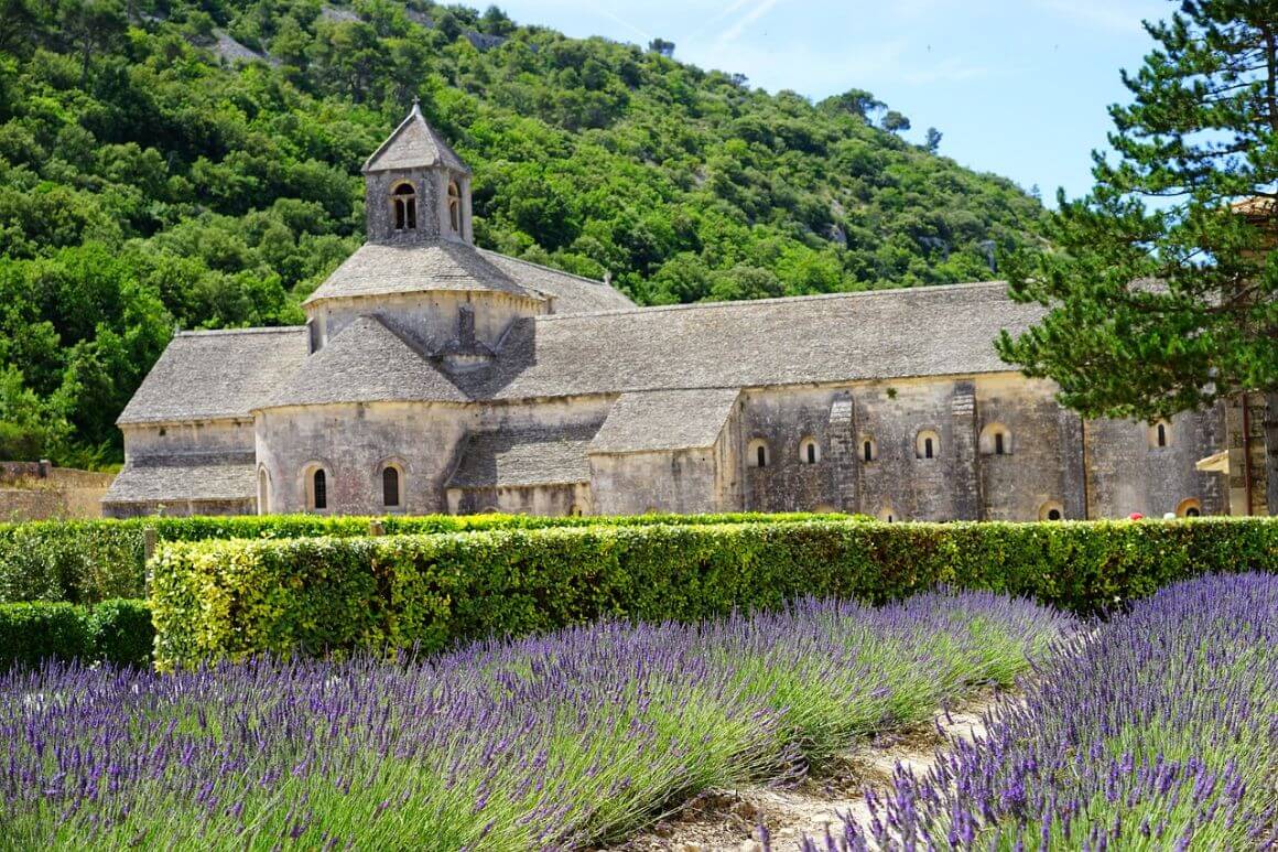 Lavender fields at Notre-Dame de Senanque Abbey, France