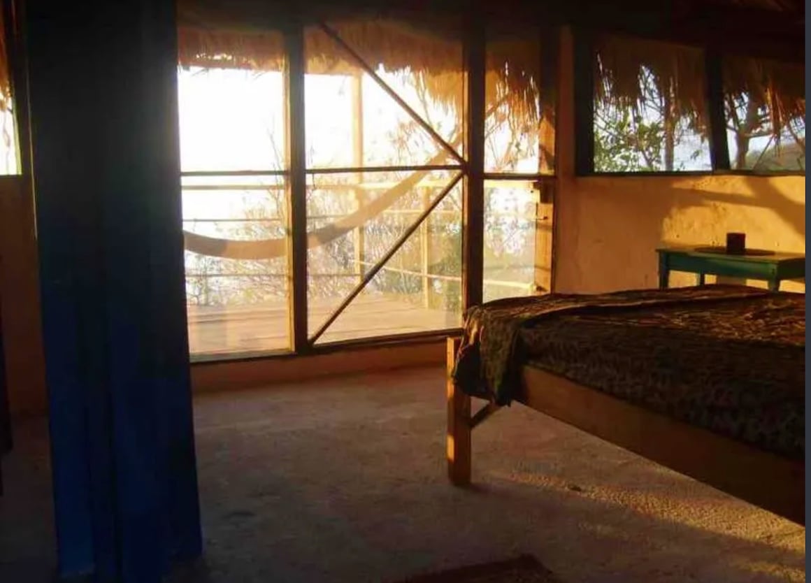 A room at the Cabañas Balamjuyuc Mazunte Ecohostel in Mexico