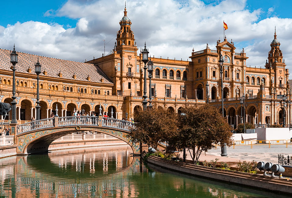 The wonderful Plaza de Espana in Seville, Spain