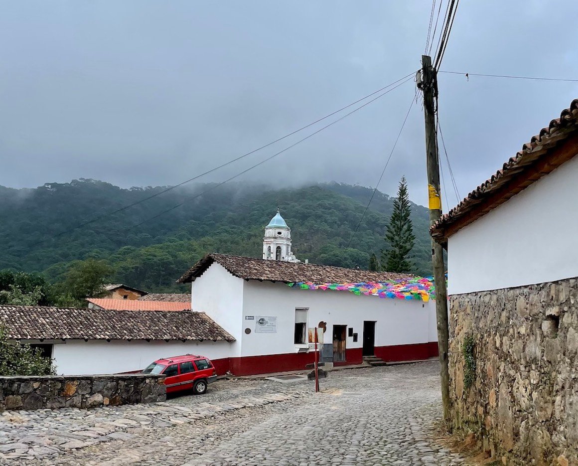 A small village in the misty mountains of Jalisco, Mexico.