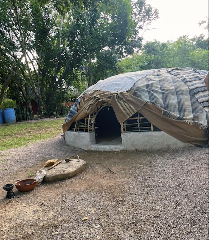 A handmade temescal, otherwise known as a native sweatlodge in Sayulita, Mexico.