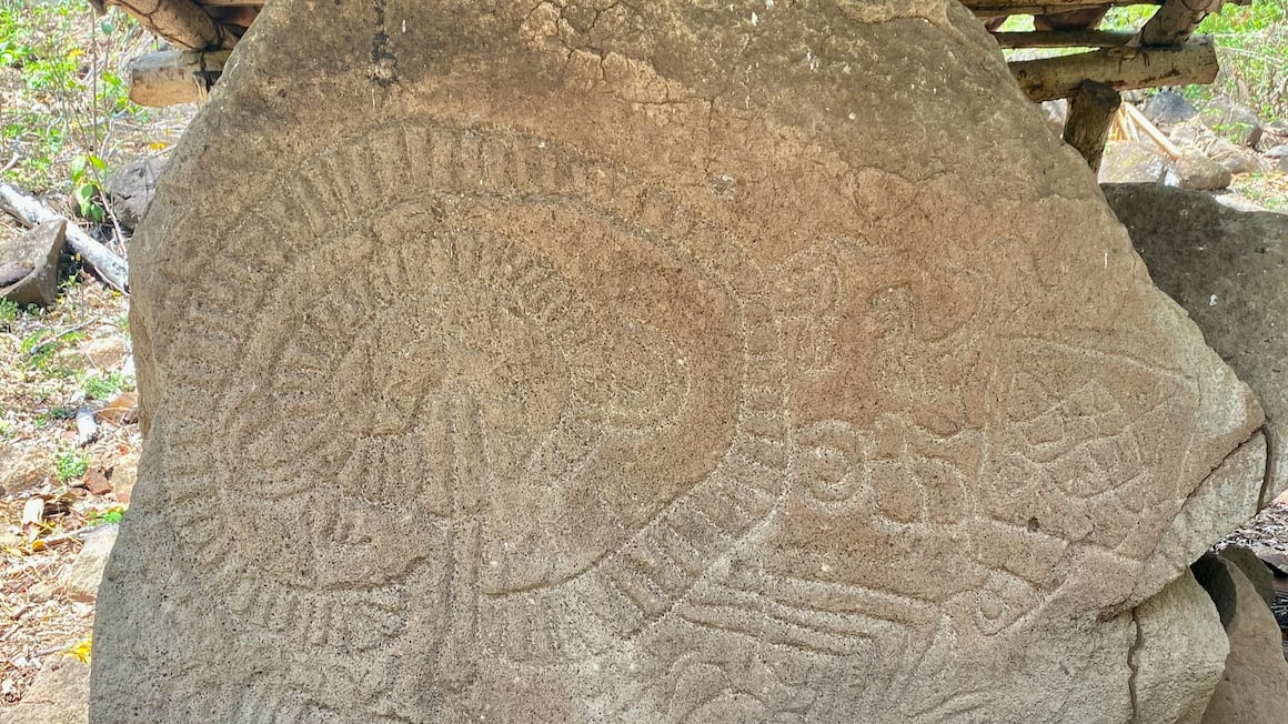 a petroglyph on Ometepe island, Nicaragua