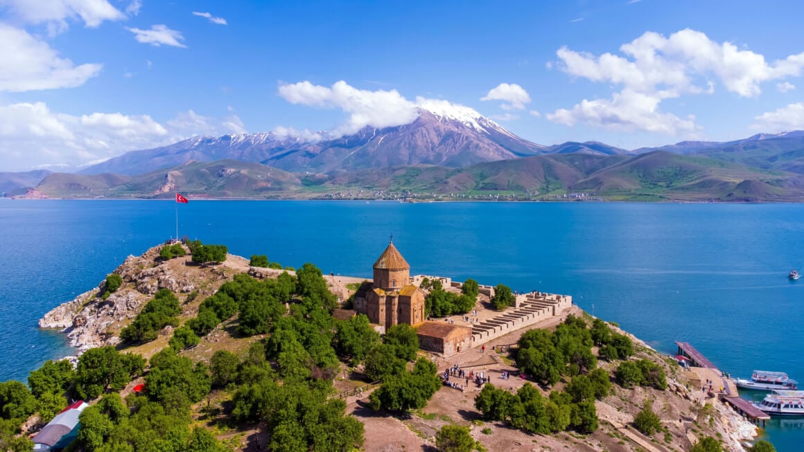 Akdamar Island in Lake Van