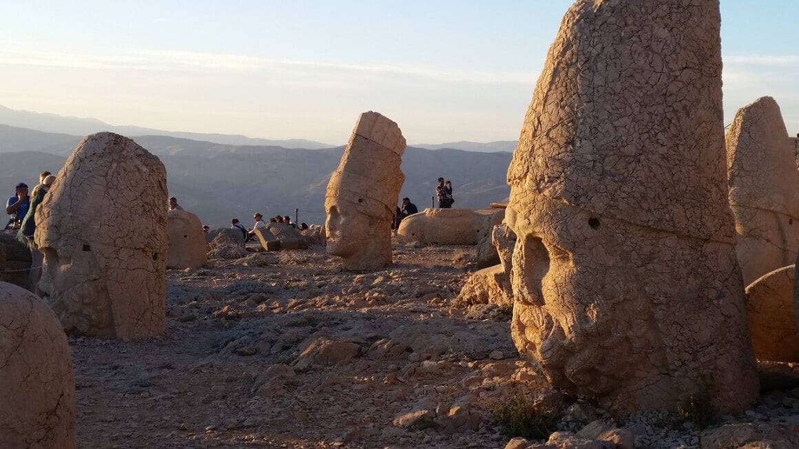The Ancient god statues in Mount Nemrut