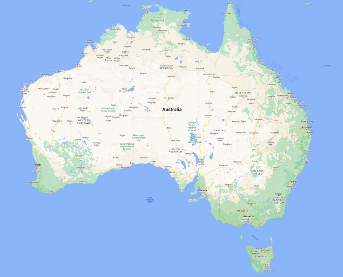 Australia map