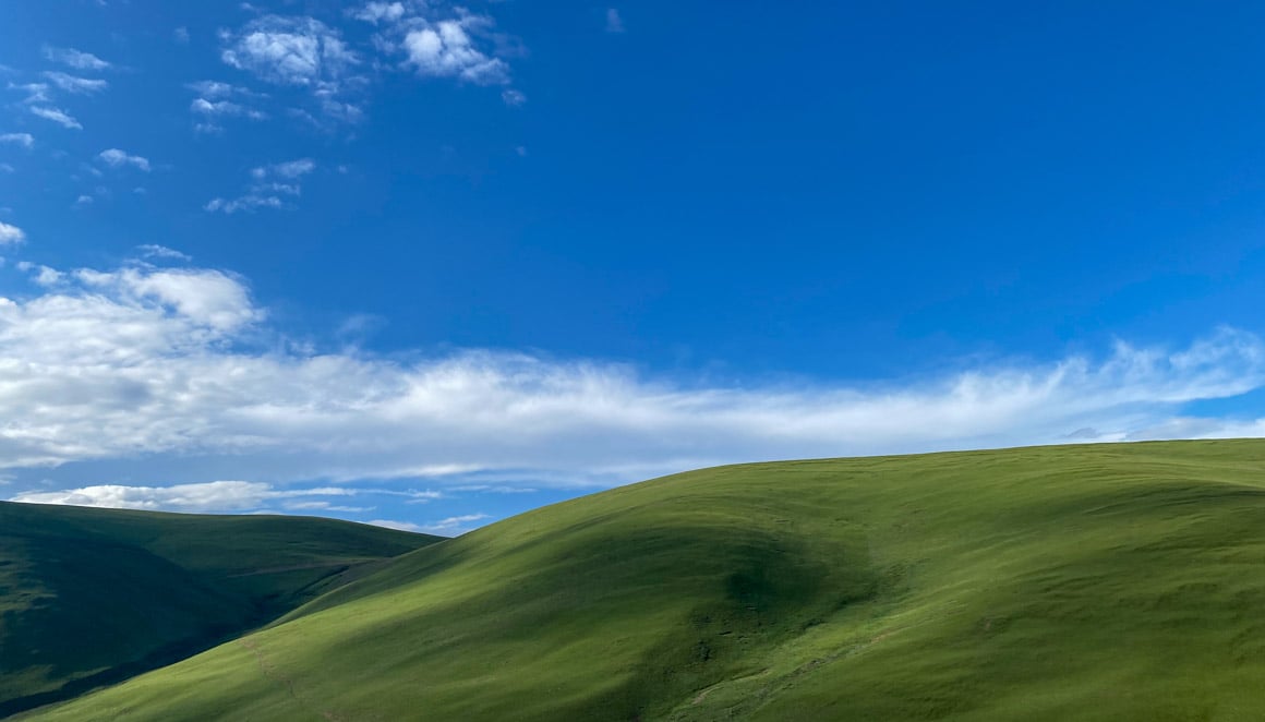 Tibetan plateau vista view