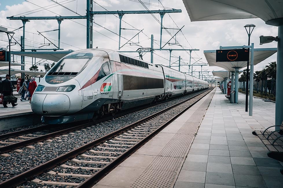 An El boraq bullet train in Morocco