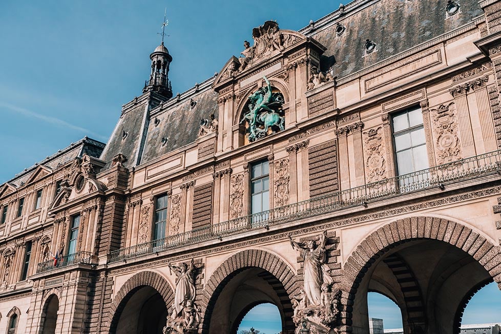 The outside of the Palais Royal in Paris