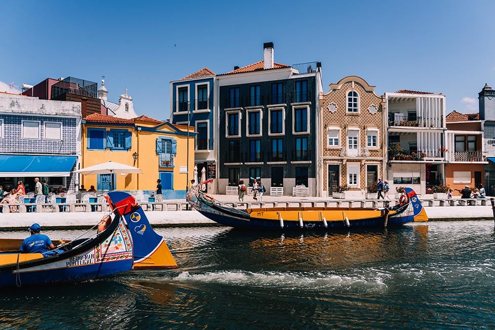 The colourful boats of Aveiro, Portugal