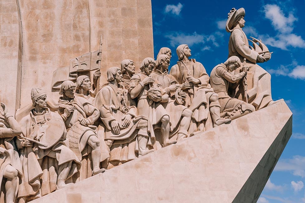 The monument to the discoveries in Lisbon,, Portugal