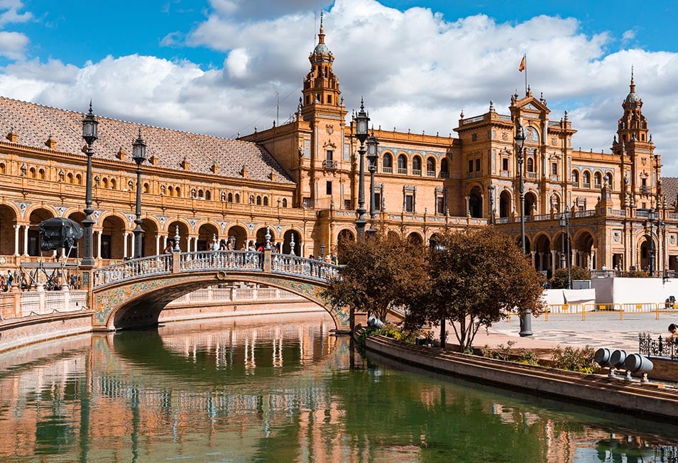 Plaza de Espana in Seville, Spain