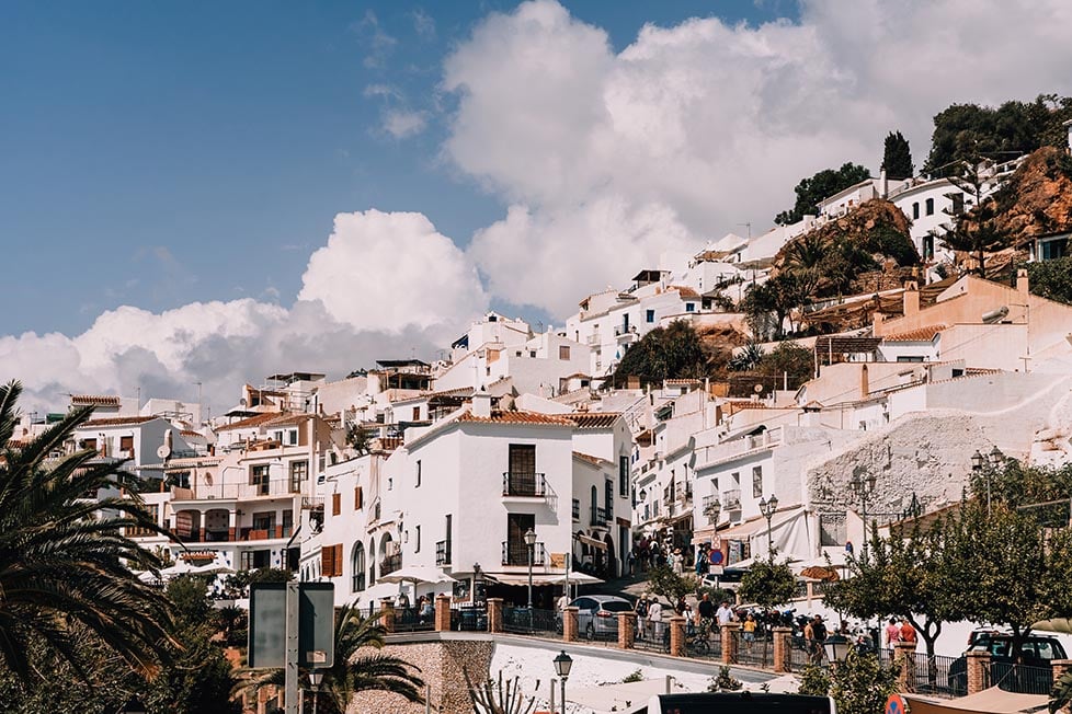 A white washed village in Spain