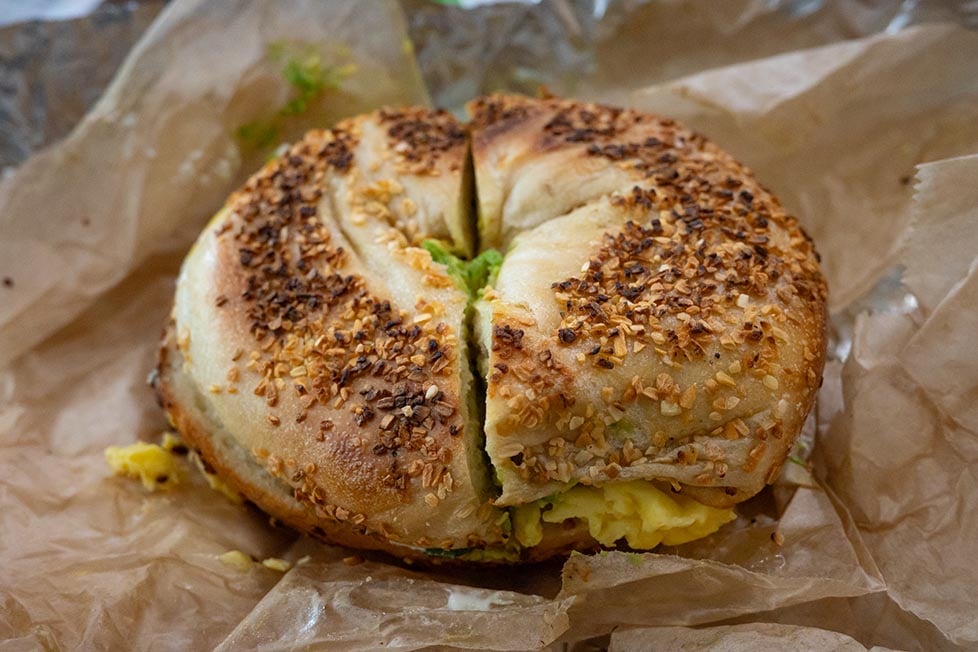 A bagel in NYC