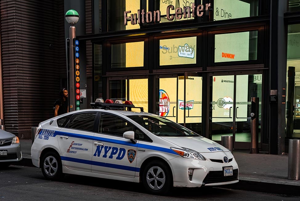 An NYPD police car