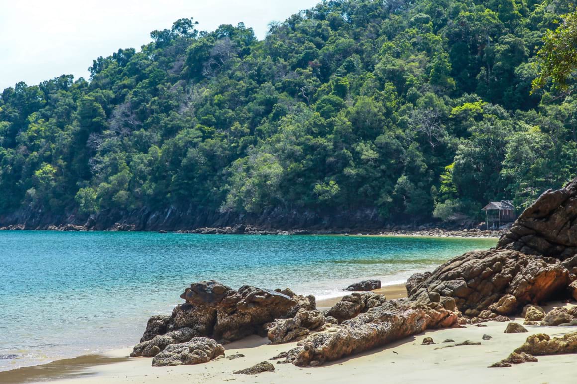 Beautiful beach and reef