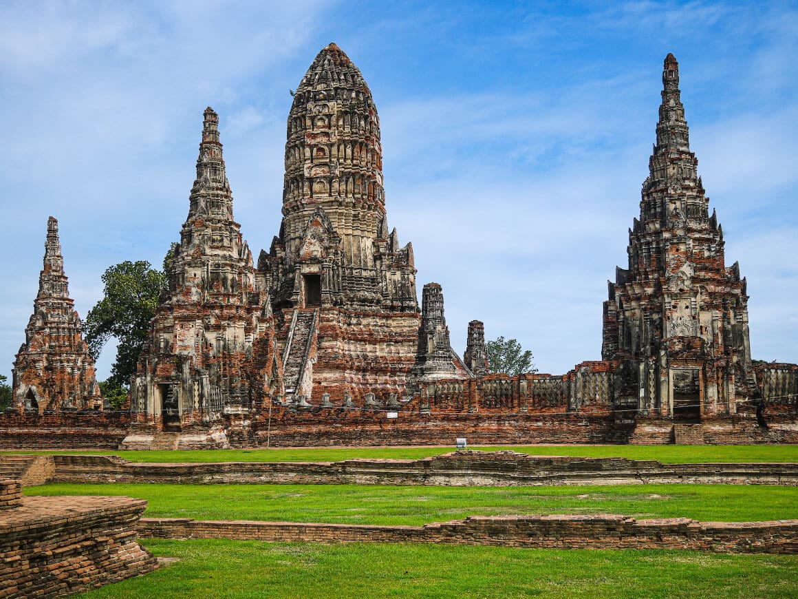 Phra Nakhon Si Ayutthaya ruined temples in ancient Siam, Thailand.