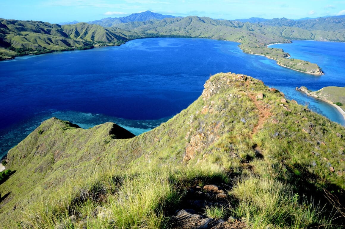 A hilltop view from Komodo National Park, Nuse Tenggara Timur 